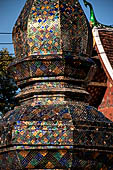 Wat Xieng Thong temple in Luang Prabang, Laos. Small 'that' (stupa) inside the temple precinct. 